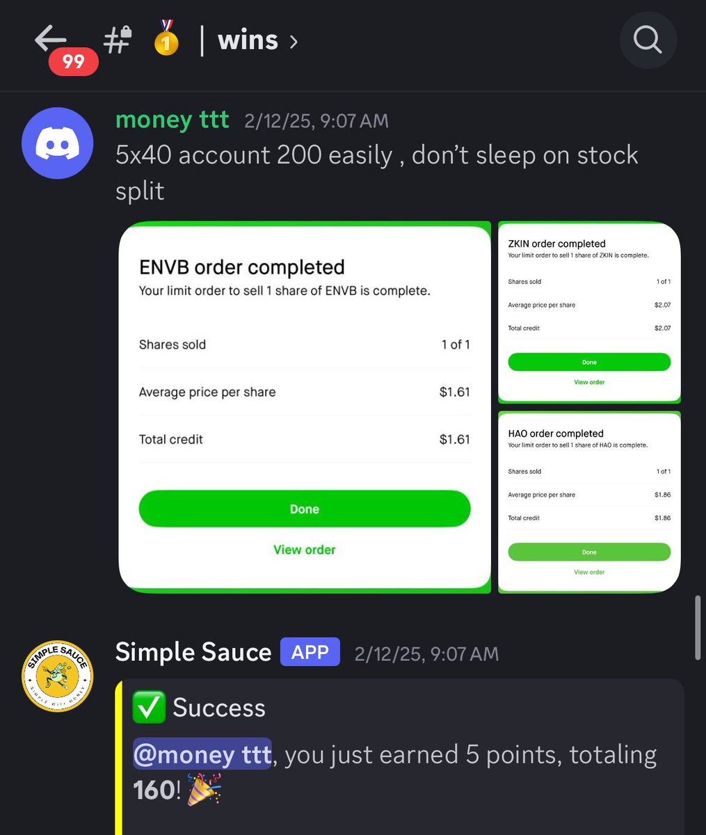 Just some of our members’ success within the past week…..

The homie bought a car, another fella one made $200 within 9 minutes on stock splits, this guy made $250 in an hour from a focus group…and the list goes on and on! 

Learn from the best people in turning your side