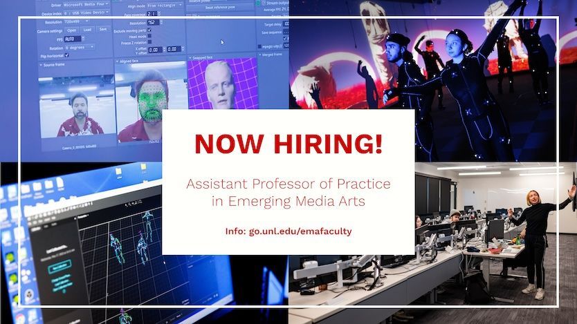 We're hiring! We seek a creative individual with expertise in rigging, 3D animation workflows, game engines, and motion capture. The role involves teaching animation, game engines, visual effects, and motion capture courses. More info: buff.ly/4hMjcNx