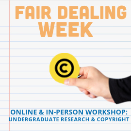 MRU Library (@mrulibrary) on Twitter photo 🗓️ Dive into the relationship between copyright, user rights, the public domain, and student research in our hybrid workshop on Thursday Feb. 27 at 11:30 a.m. #FairDealingWeek #Copyright <a href="/SAMRUBuzz/">Students' Association of Mount Royal University</a> 🗓️ Dive into the relationship between copyright, user rights, the public domain, and student research in our hybrid workshop on Thursday Feb. 27 at 11:30 a.m. #FairDealingWeek #Copyright <a href="/SAMRUBuzz/">Students' Association of Mount Royal University</a>