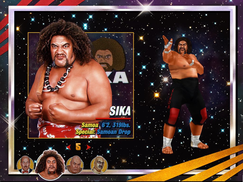 WWFLegends64's tweet photo. WWF LEGENDS #Challenge64’s first round of “secret characters” revealed. Lurking within Rumbles and Survival Mode - SIKA, GEORGE “THE ANIMAL” STEELE, &amp; CONQUISTADORS 1 &amp; 2! https://t.co/Cjcor1ESOz