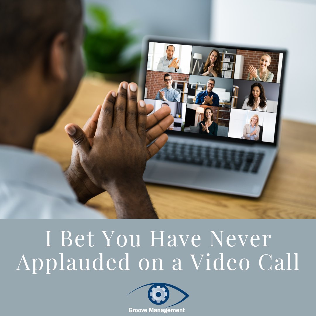 How does your work team celebrate success virtually?  groovemanagement.com/blog/virtual-a… #applause #culture #success