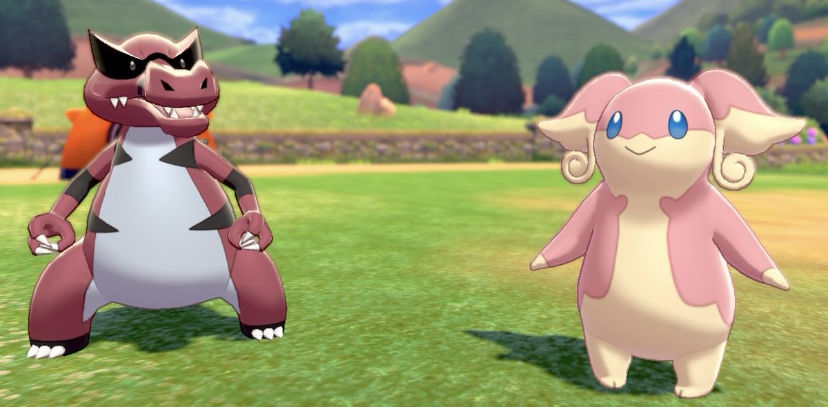 Rabbit_Pyro's tweet image. Krookodile &amp;amp; Audino :3

#Pokemon #PokemonSwordShield #Krookodile #Audino