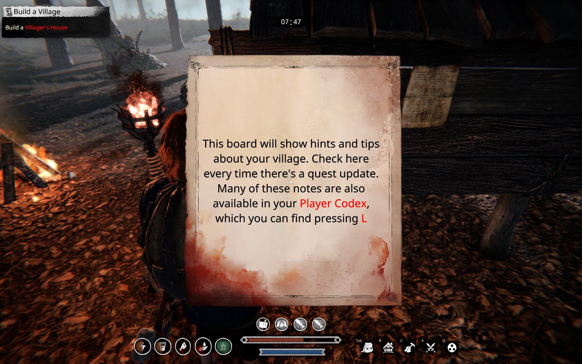 ThoraldGM's tweet image. Although basic chest mgmt isn&apos;t here yet (locking items, naming, sorting), there is already a town board to track everything (in Valheim I had to make one from scratch with signs).

Not going to share every screenshot, just enough to give players an idea of systems.

#NestedLands