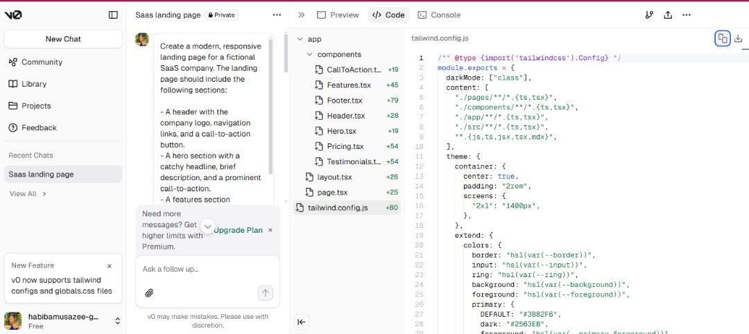 WitInMotion's tweet image. Tonight was my happy place 💪 thanks to #ALX_AiSK 

Spent the evening crafting with v0.dev and I&apos;m in love with the result. 

I was screaming when I put in a picture from a Dutch website and this app literally cloned it(like wtf 😱😱😱)

#v0dev #DashboardClone