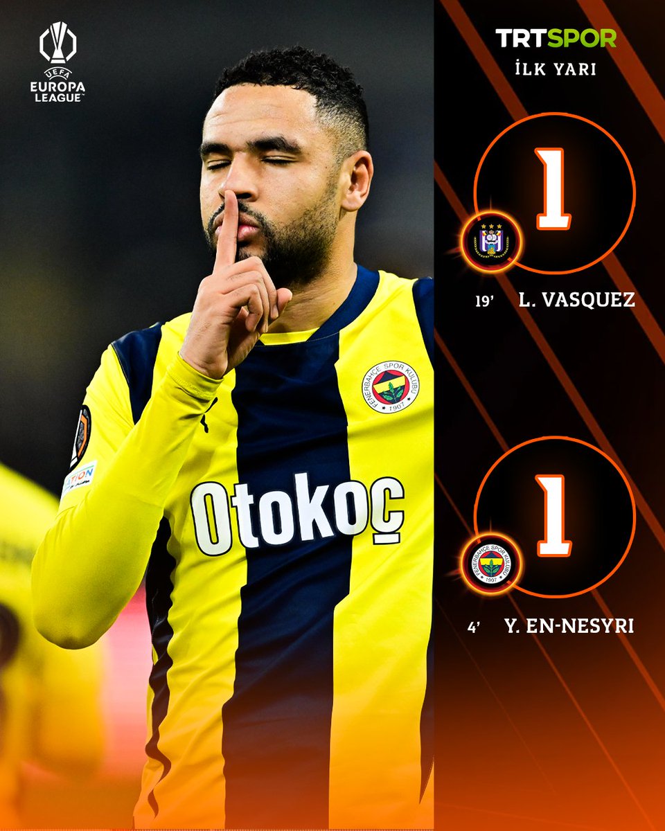 İY | Anderlecht 1-1 Fenerbahçe

⚽️ 4' En-Nesyri
⚽️ 19' Vasquez

Toplam skor: 1-4

#ANDvFB #UEL #Fenerbahçe