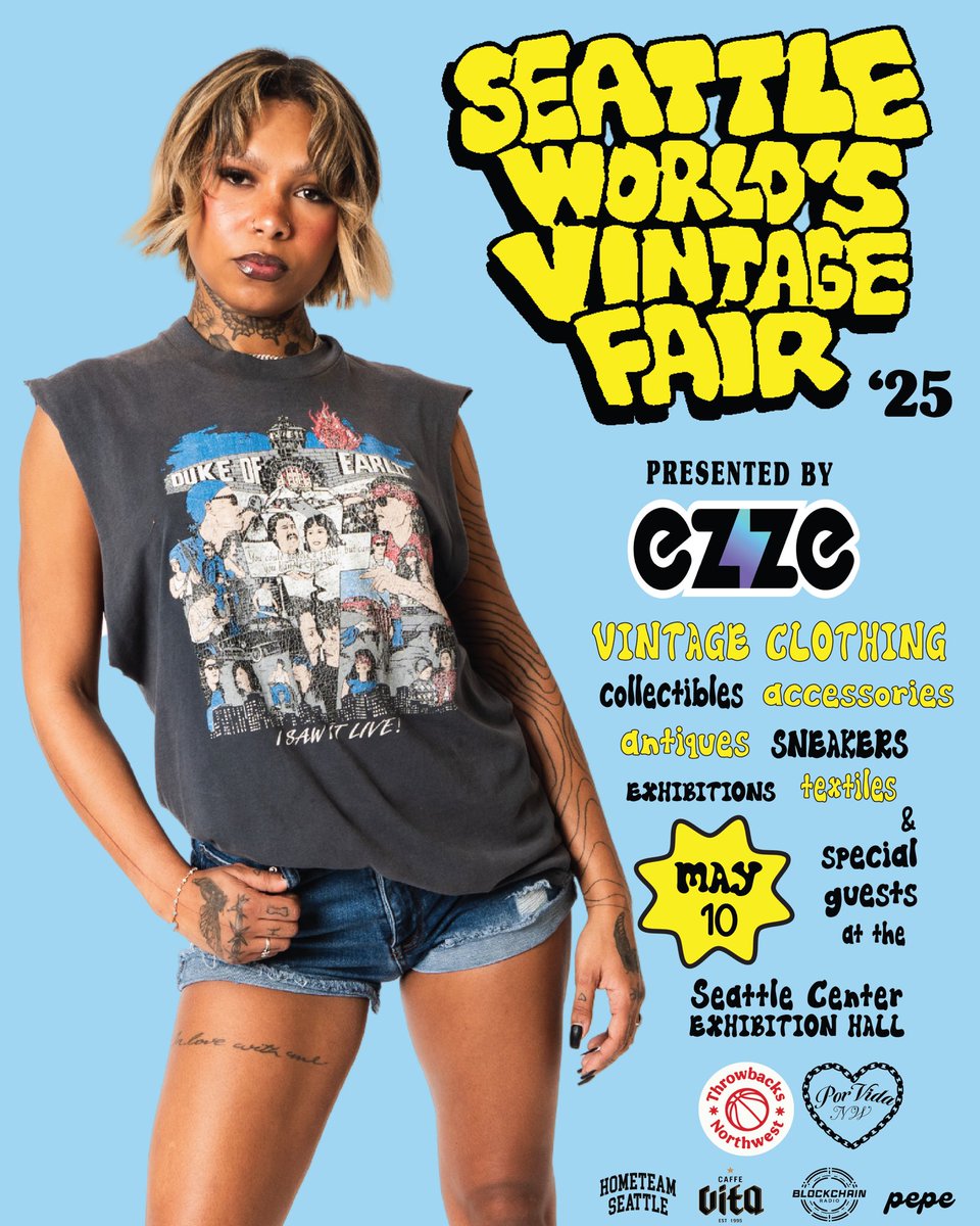 ThrowbacksNW's tweet image. MAY 10th AT THE SEATTLE CENTER EXHIBITION HALL.

seattleworldsvintagefair.com