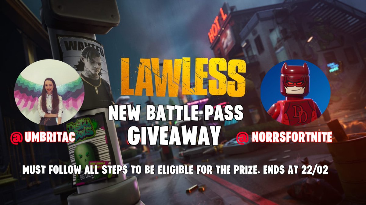 🎁GIVEAWAY NEW BATTLE PASS x1 🎁

1⃣FOLLOW <a href="/NorrsFortnite/">NORRS</a> &amp; <a href="/UmbritaC/">Umbrița</a>🗣️

2⃣LIKE AND RT 🔃

3⃣TAG 2 FRIENDS (etiqueta a dos amigos) 🫂

Ends in 48 hours mucha suerte, mult noroc, good luck ♥