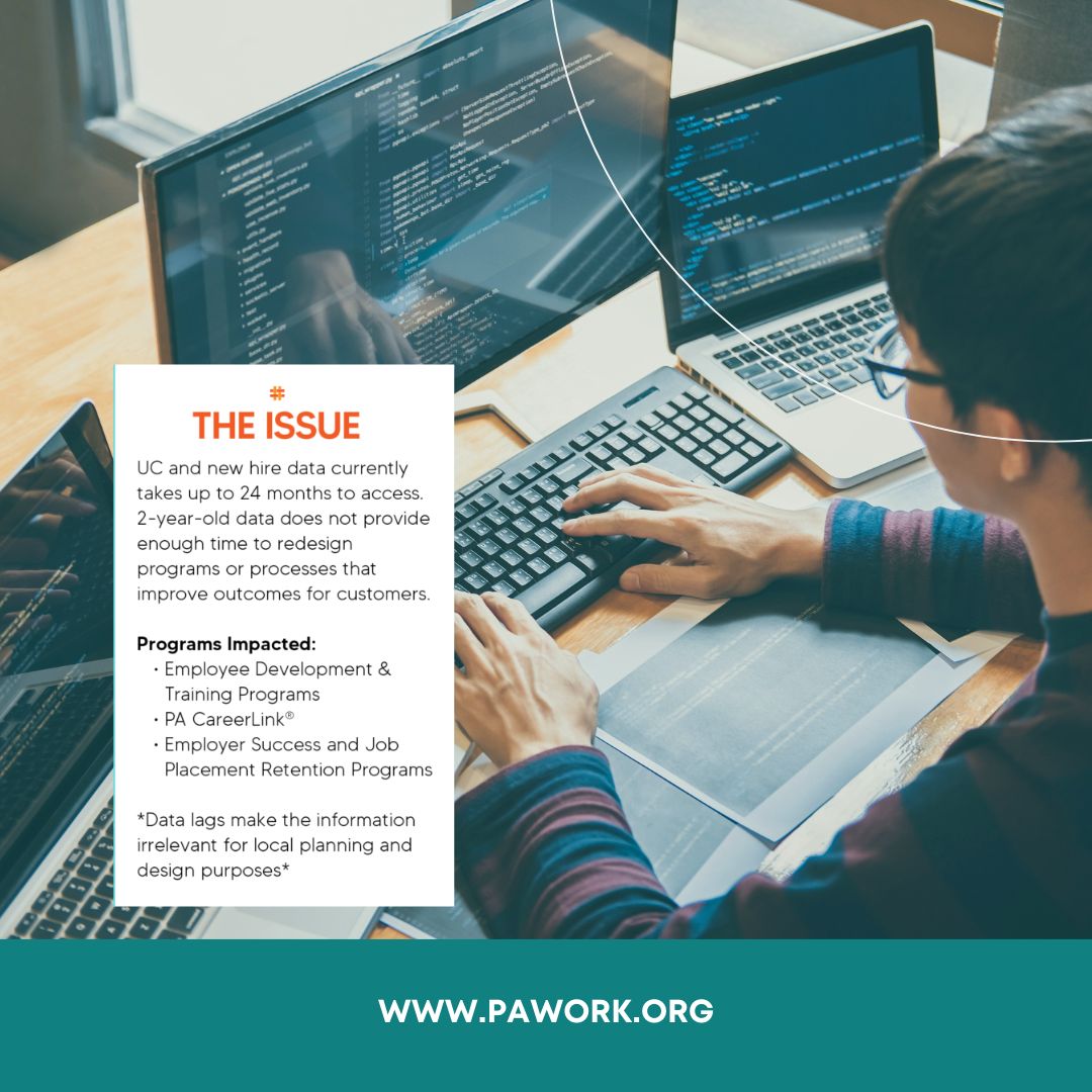 paworkforce's tweet image. Waiting two years for key workforce data means we&apos;re designing programs with outdated info—missing the chance to truly serve job seekers and employers. #FreeTheData #WorkforceDevelopment

Tell your legislator to #FreeTheData: buff.ly/4hu2hyU