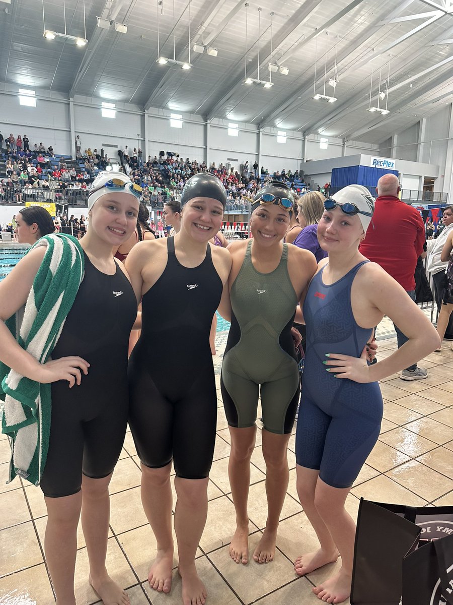 Congratulations to Staley’s 400 free relay who will be coming back to finals seeded 14th.

2025 MSHSAA Girls State Class 2
<a href="/StoaktownGirls/">Stoaktown Swim & Dive</a> <a href="/SHSFalcons/">Staley High School</a>