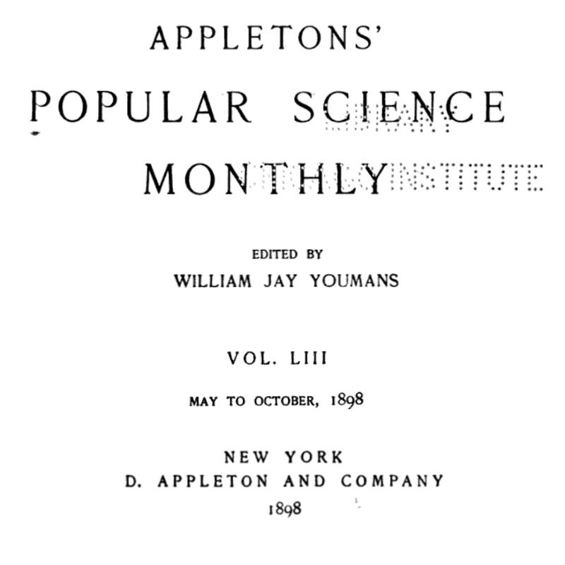 RealPreCinema's tweet photo. THE PLOT THICKENS
The write-up from Appleton's was printed the same year in the 'Franklin Institute Journal' @TheFranklin (April of 1898). The #Phasmatrope exhibition of the supposed waltz was presented to a supposed audience of 1,600 and one supposed reporter.
Read Appleton’s #PopularScienceMonthly of July 1898 on pp424-425 about “the early history of animated photography” as #Appleton put it.
You can scroll, click or drag down the pages to p424. https://t.co/lRZ45Oo7rQ
