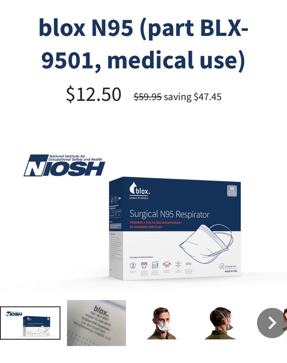 pot8um's tweet image. Bloxdirect is having another sale—

Snag yourself 50 duckbills for $12.50 plus shipping!

The duckbill N95 was determined to be most effective at preventing covid transmission per the Univ of Maryland.

Don’t wait around for our leaders to do the right thing. Protect yourself!