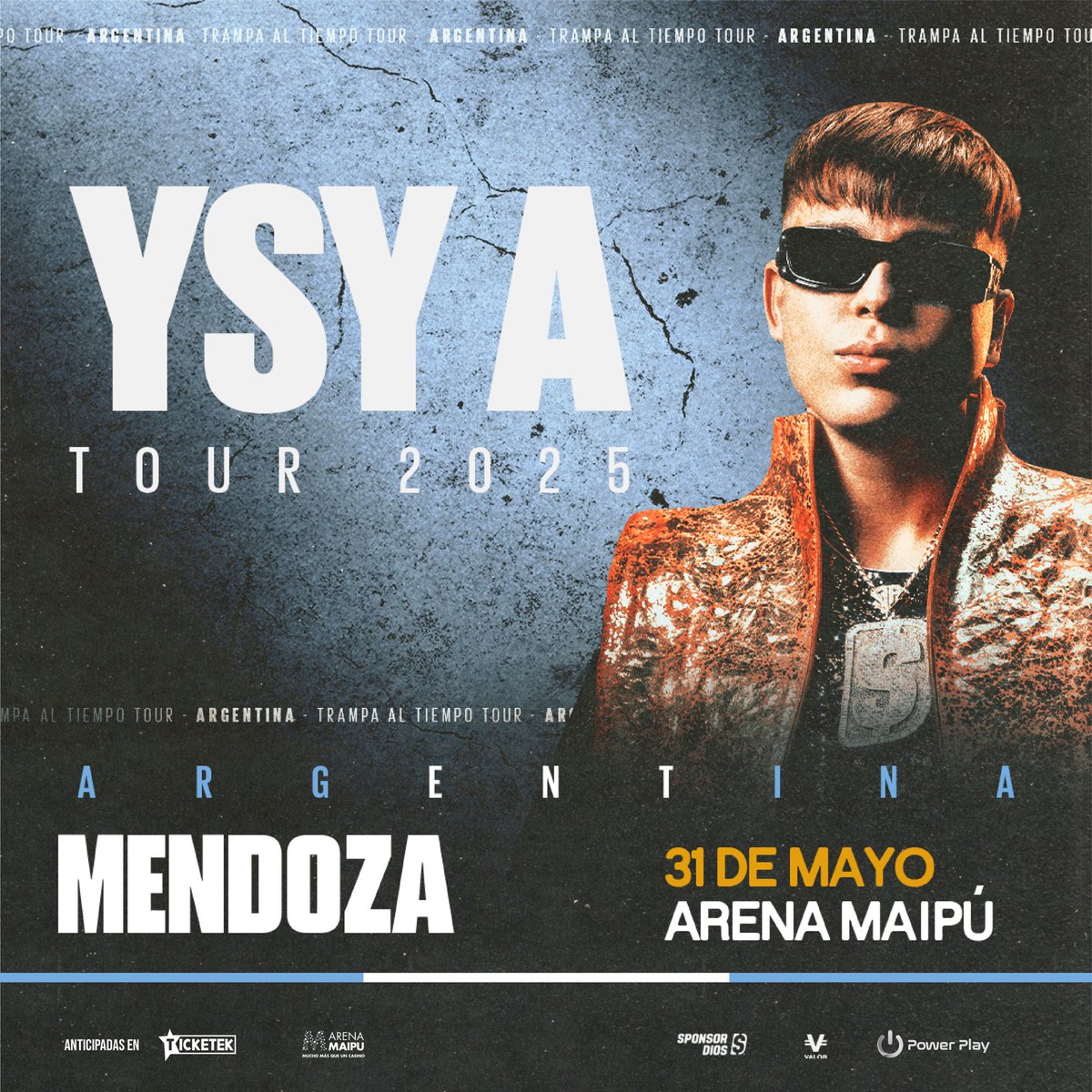 MENDOZAAA A HACER QUE TIEMBLE TODO, LOS AMOOOO ticketek.com.ar/ysy/arena-maipu