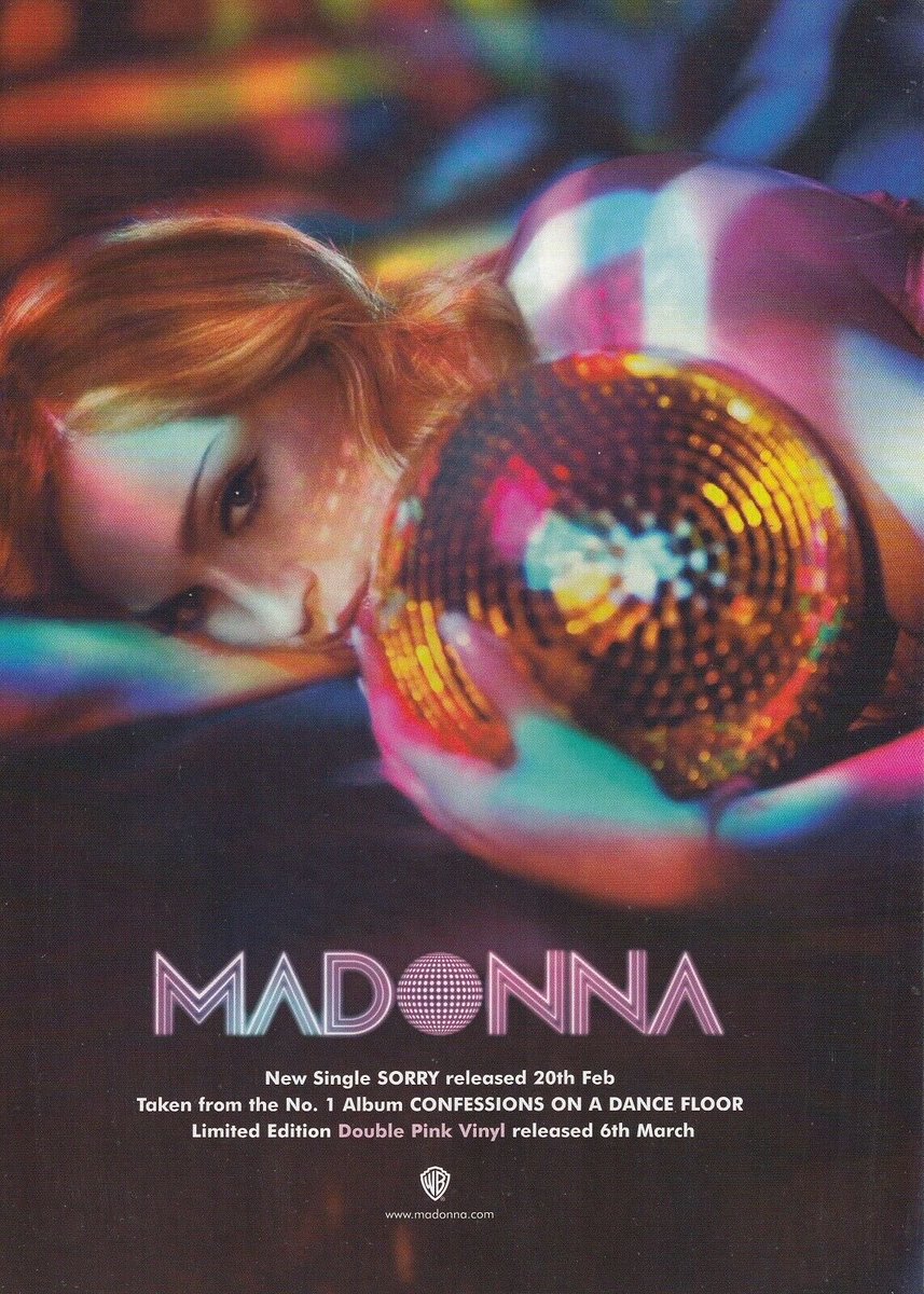 aIuckystar's tweet image. promo poster for ‘confessions on a dance floor’