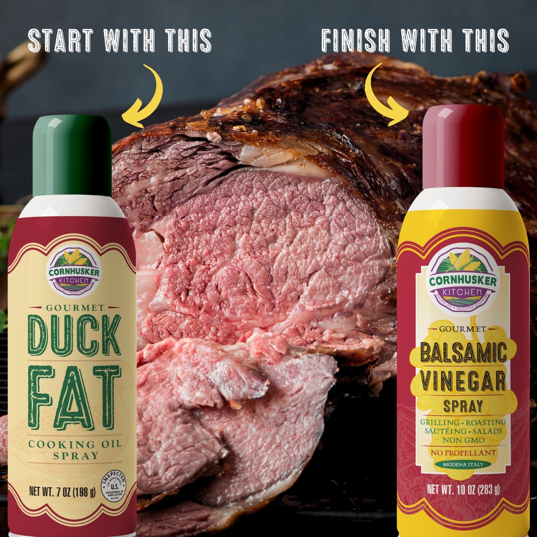 Your prime rib deserves this mouthwatering combo. First, a crisp sear with Duck Fat Spray. Then, a luxurious balsamic finish for the perfect tangy contrast. 

👅 Shop the combo pack: bit.ly/45MOEWs