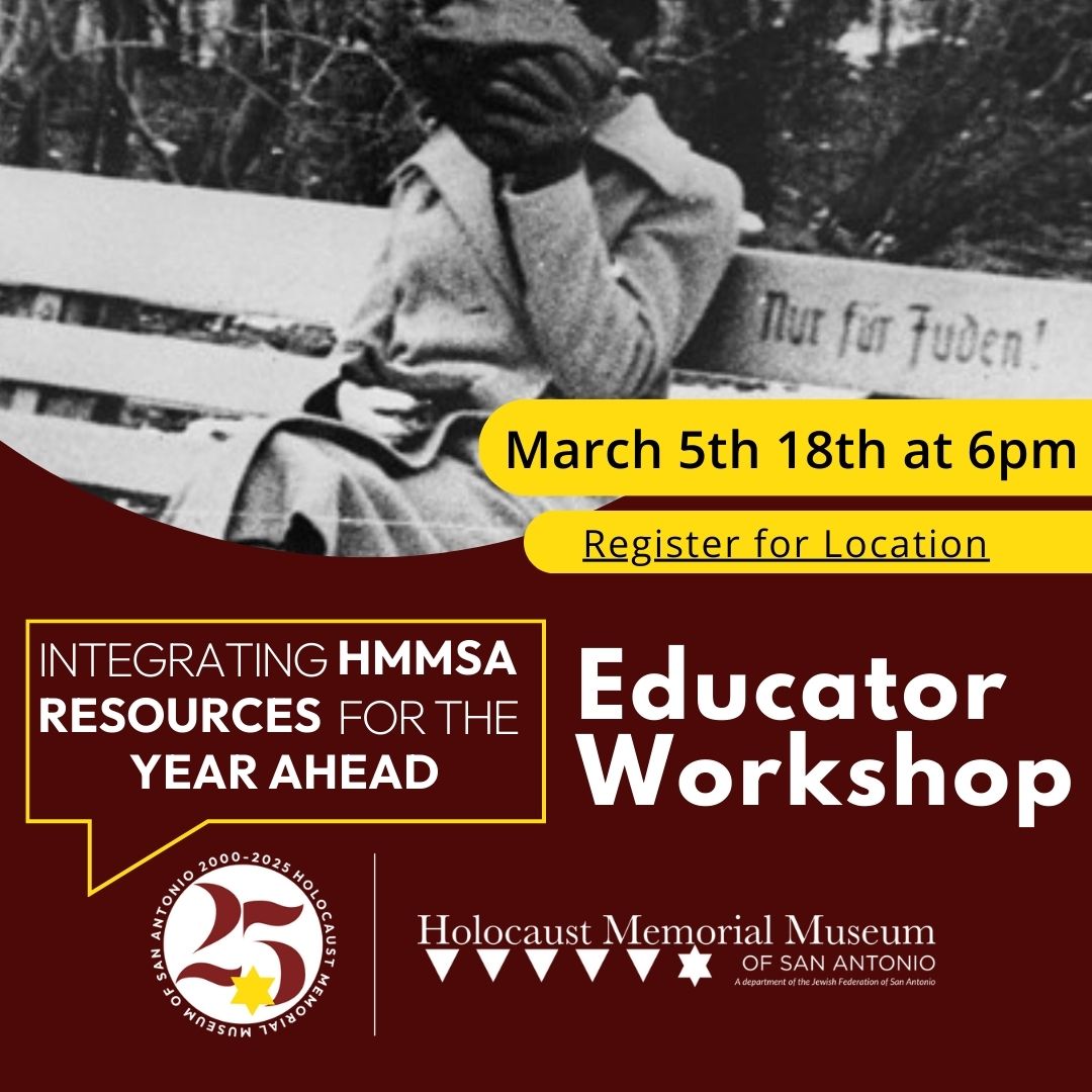 Join the museum on March 5th for a preview of our new resource, the Museum in Motion, available as a free resource for the 2025-2026 year.  You won't want to miss out on this new resource and how you can implement it in your own classes! Register online hmmsa.org/learning-educa…