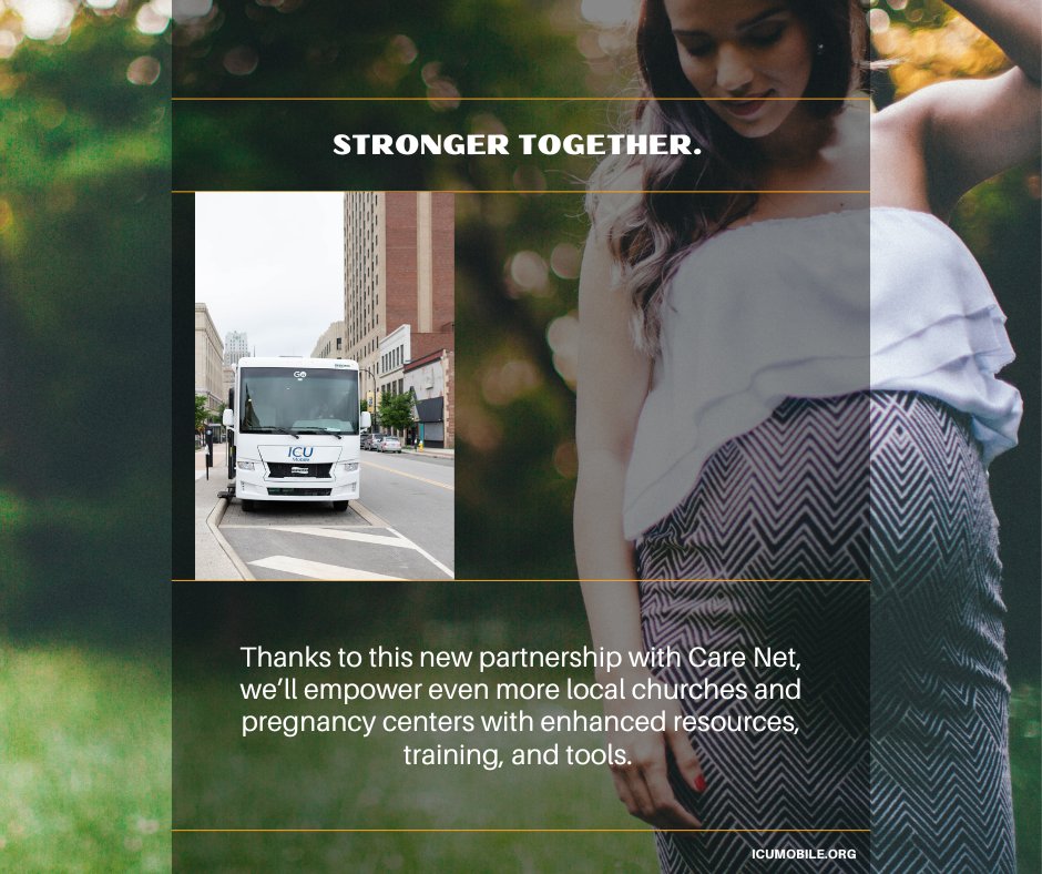 icumobile's tweet image. ICU Mobile x Care Net 

More women will receive holistic care—faith, emotional, practical, and truthful.

We’re excited to see how God will use this collaboration to transform countless lives!

#CareNet #ICUMobile #lovethemboth #churchfamily #strongertogether