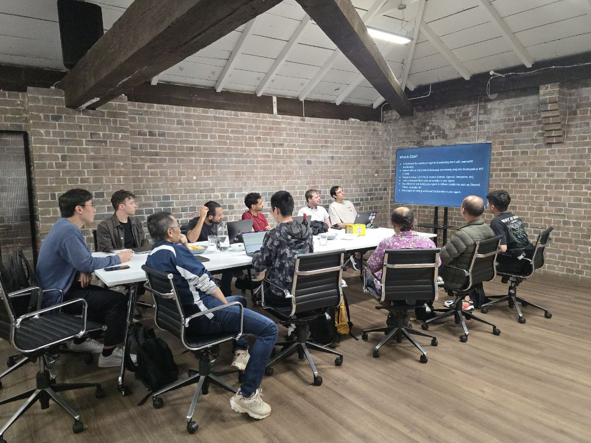 SunilTomJose's tweet image. Shoutout to @micwallace11 from @TheMajorDotAI for leading a killer @EthereumSydney workshop on building &amp;amp; deploying AI Agents on @elizaOS!   

We deployed agents and explored NASA’s Pic of the Day &amp;amp; weather plugins. 

Epic session and amazing vibes all around!