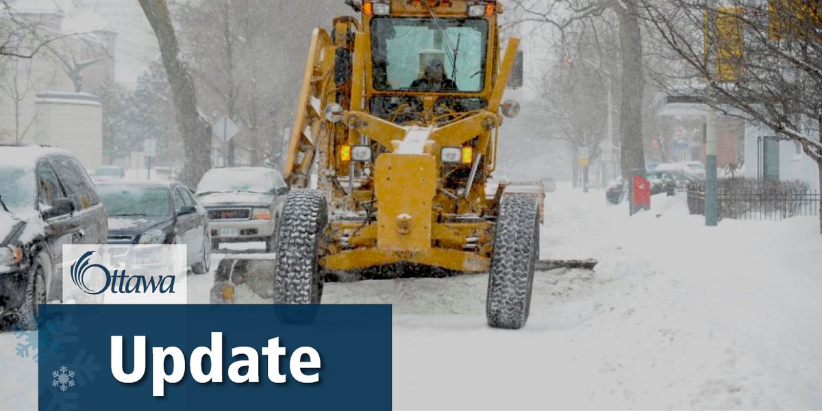 ottawacity's tweet photo. Can you believe it? It's been a week since the first of two major storms blanketed #OttCity. Today, our cleanup efforts are focused on snow removal and sidewalk widening. At this time, the Significant Weather Event remains in effect. Read the full update: https://t.co/iZPmjTAcJ1 https://t.co/LCctoxpcsx