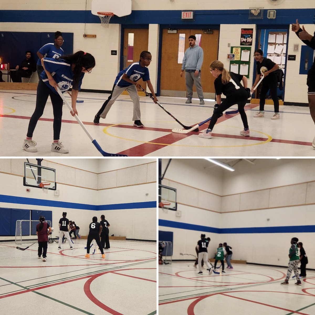 PhysEd_AT's tweet photo. Our @AgnesTaylor_PS FOS Girls Floor Hockey team had a great day today! Thx to @KingswoodDrive for hosting. Lots of fun, learning and sportspersonship had by all!!  @hpe4pdsb @ETPHEA @PeelSchools 👏🏽🏒🐻❄️ https://t.co/X9eLnxOmTd