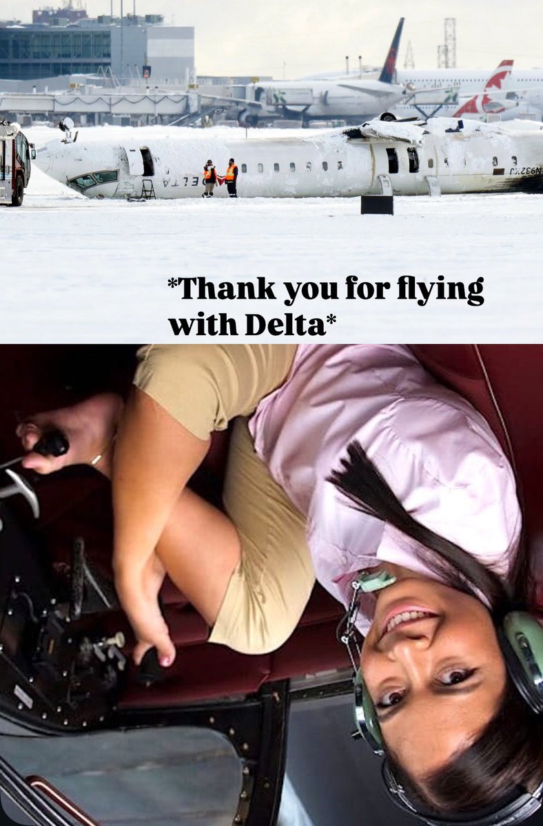POV: You fly Delta into Toronto #planecrash