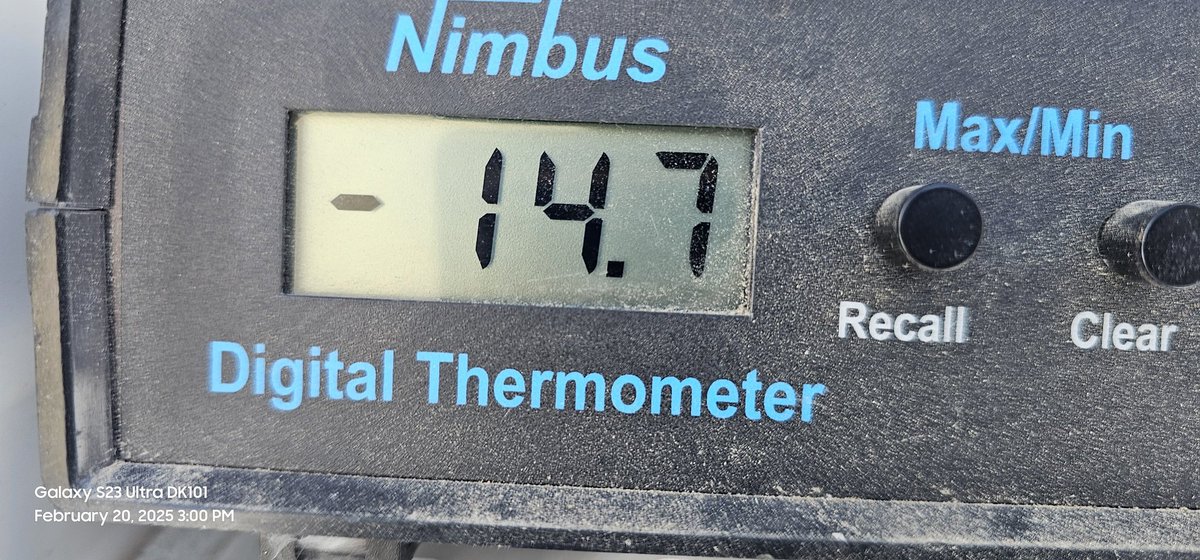 WengerJeffrey's tweet photo. Chapman COOP Station CPMK1 -14.7 at 6am Feb 20 #kswx #extremecoldwarning @NWSTopeka @CamVenableKAKE @FrankWaughKAKE @LisaTeachman https://t.co/CPlOZRzl4H