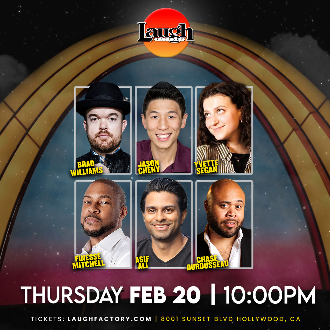 Laugh Factory (@thelaughfactory) on Twitter photo Two amazing shows tonight! Don’t miss <a href="/MrNigelNg/">Nigel Ng (Uncle Roger)</a> , <a href="/Ornyadams/">Orny Adams</a> , <a href="/RickGlassman/">Rick Glassman</a> , <a href="/ErikGriffin/">Erik Griffin</a> and more at 7:45 PM!
Then stick around for our 10 PM show with <a href="/funnybrad/">Brad Williams</a> , <a href="/Finessemitchell/">Finesse Mitchell</a> , <a href="/jasoncheny/">Jason Cheny</a> and more comedy killers! 🎟️
Tickets are flying - Limited seats left. So Get Two amazing shows tonight! Don’t miss <a href="/MrNigelNg/">Nigel Ng (Uncle Roger)</a> , <a href="/Ornyadams/">Orny Adams</a> , <a href="/RickGlassman/">Rick Glassman</a> , <a href="/ErikGriffin/">Erik Griffin</a> and more at 7:45 PM!
Then stick around for our 10 PM show with <a href="/funnybrad/">Brad Williams</a> , <a href="/Finessemitchell/">Finesse Mitchell</a> , <a href="/jasoncheny/">Jason Cheny</a> and more comedy killers! 🎟️
Tickets are flying - Limited seats left. So Get