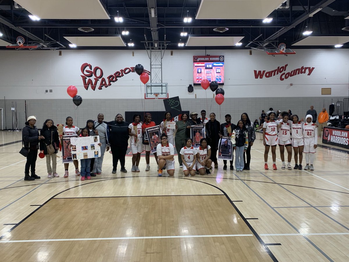 It’s Senior Night! Congratulations to our Lady Warrior Senior basketball players!