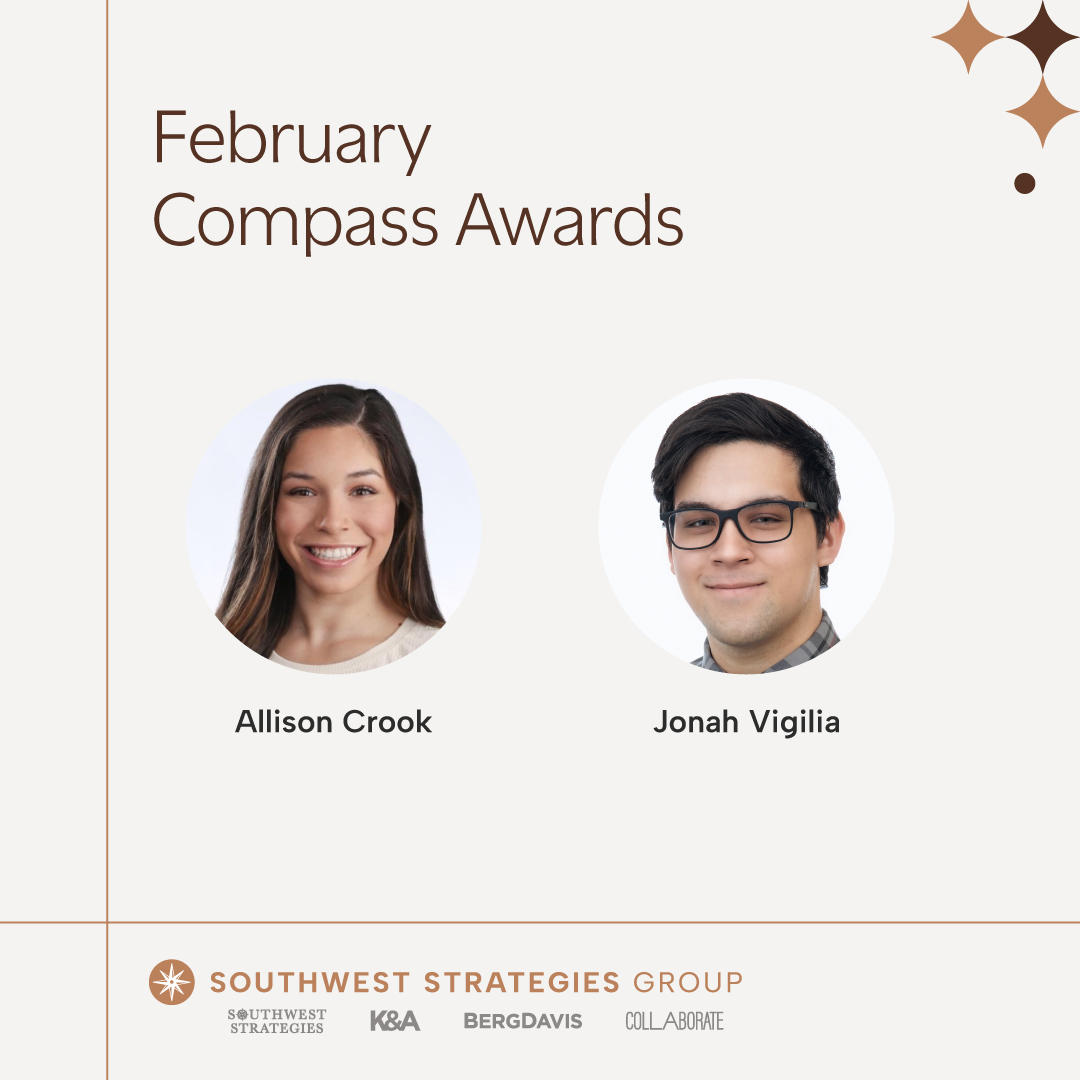 Congratulations to our February Compass Award winners! We appreciate all of your hard work and dedication to upholding our core values. Keep up the great work! 🤩