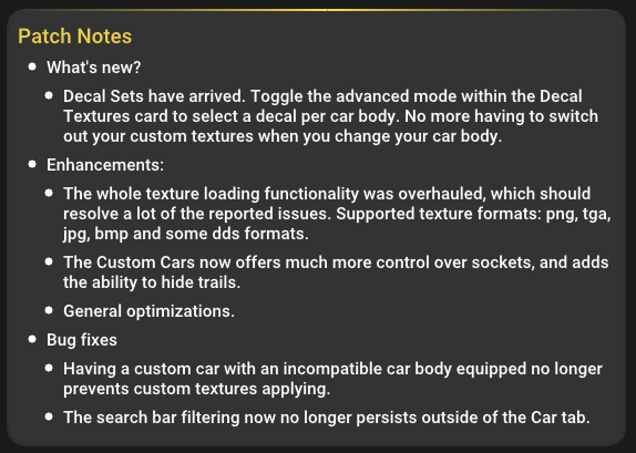 Just a small update this time around. 2.0.2 patch notes below.