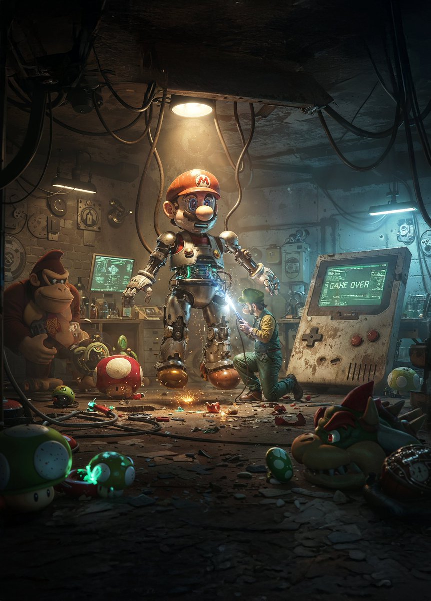 The google images ai model is ridiculously good, with just a few tries it gives you an illustration with many distinctive elements without going crazy, just using natural language "hey bro now add donkey kong in the background" 😂