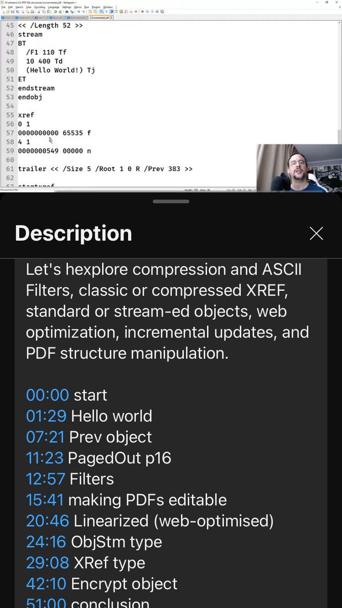 The livestream on PDF file structure is up.
Following the PDF basics livestream, it covers all kinds of PDF structures that you can see in the wild and how to convert them to a classic and accessible form.
youtube.com/live/9XNdTAPUI…
