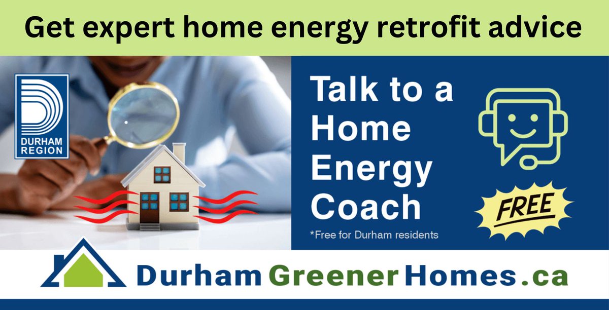 Hey Durham Homeowners👋! Many homeowners like yourself are enjoying the benefits of FREE expert advice from Durham Greener Homes' Energy Coach to step up their energy efficiency game and get cashback rebates for home retrofit upgrades.
Visit👉 durhamgreenerhomes.ca/get-started/