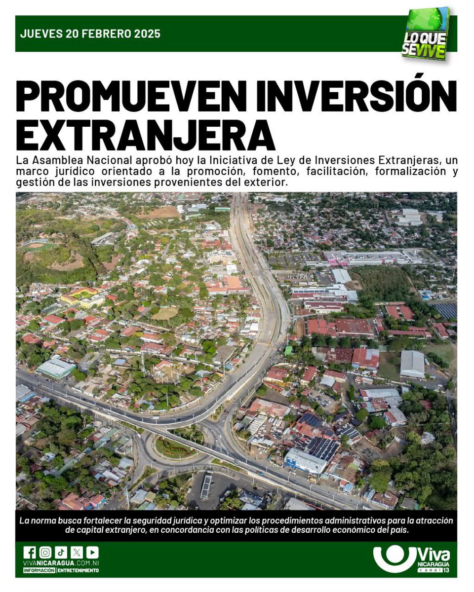 VivaNicaragua13's tweet image. 📌 La Asamblea Nacional aprobó la Iniciativa de Ley de Inversiones Extranjeras, orientada a promover y facilitar las inversiones del exterior.

#AsambleaNacional #InversionesExtranjeras #Nicaragua