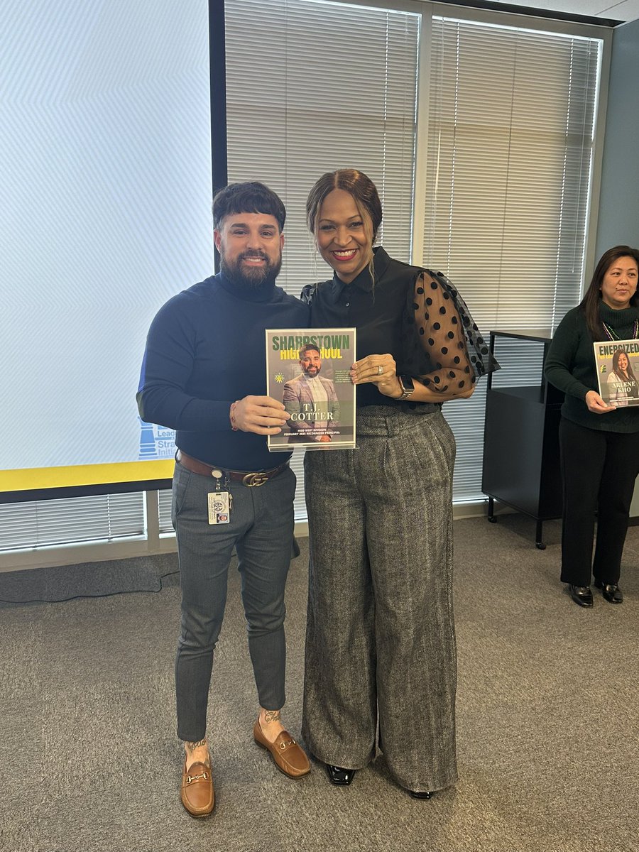 HISD’s West Division Principal of the Month. I was completely surprise, but I am definitely humbled and honored.