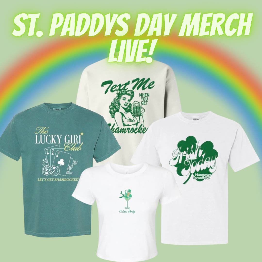 BYUchicks's tweet photo. ST. PADDYS DAY MERCH OUT NOW!!

https://t.co/vl7KMDuN7v https://t.co/kXALva7Kax