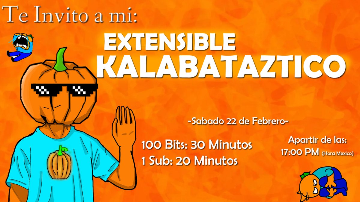 Quedan todos invitados :) twitch.tv/bykalabaza
