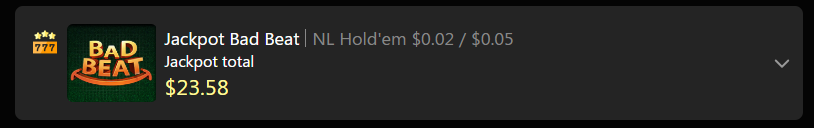 Un poco de suerte para acompañar el run :P

Banca actual: $100.15

Mañana empezamos en NL10