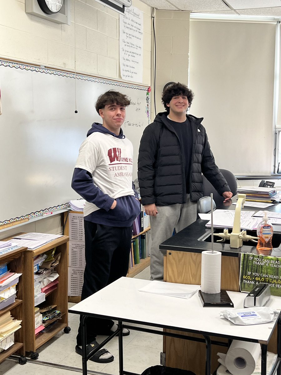 Thank you Wayne Hills HS students for visiting our 8th graders today. You were wonderful. <a href="/WayneHillsPrinc/">Michael J. Rewick</a>