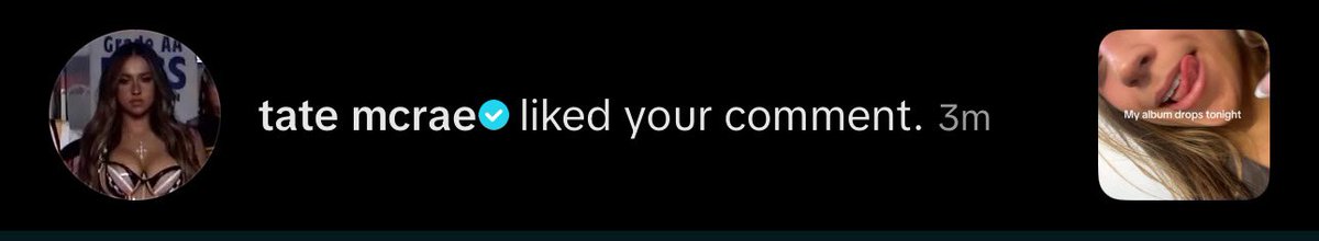 heartlessluvrs's tweet photo. YALL WTFFFFFF TATEEE LIKED MY COMMENT 😭😭😭😭 https://t.co/UG8IFsUBMi