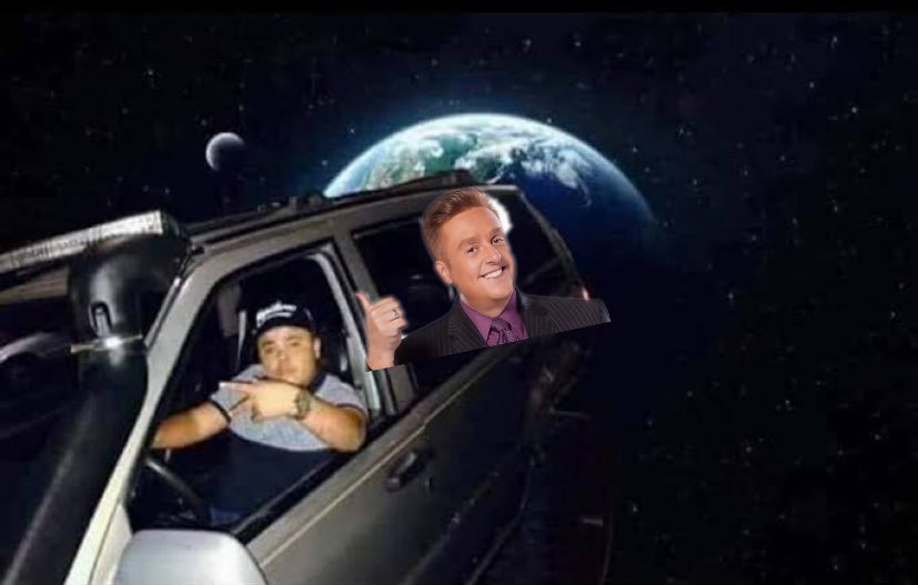 –Viejón, ya llegue por usted, es hora de partir.
–¿A donde vamos? 
–CAN, CAN, CAN, CAN, CAN, FSHFSHFSHFSH, es una sorpresa pariente súbase a la mamalona.