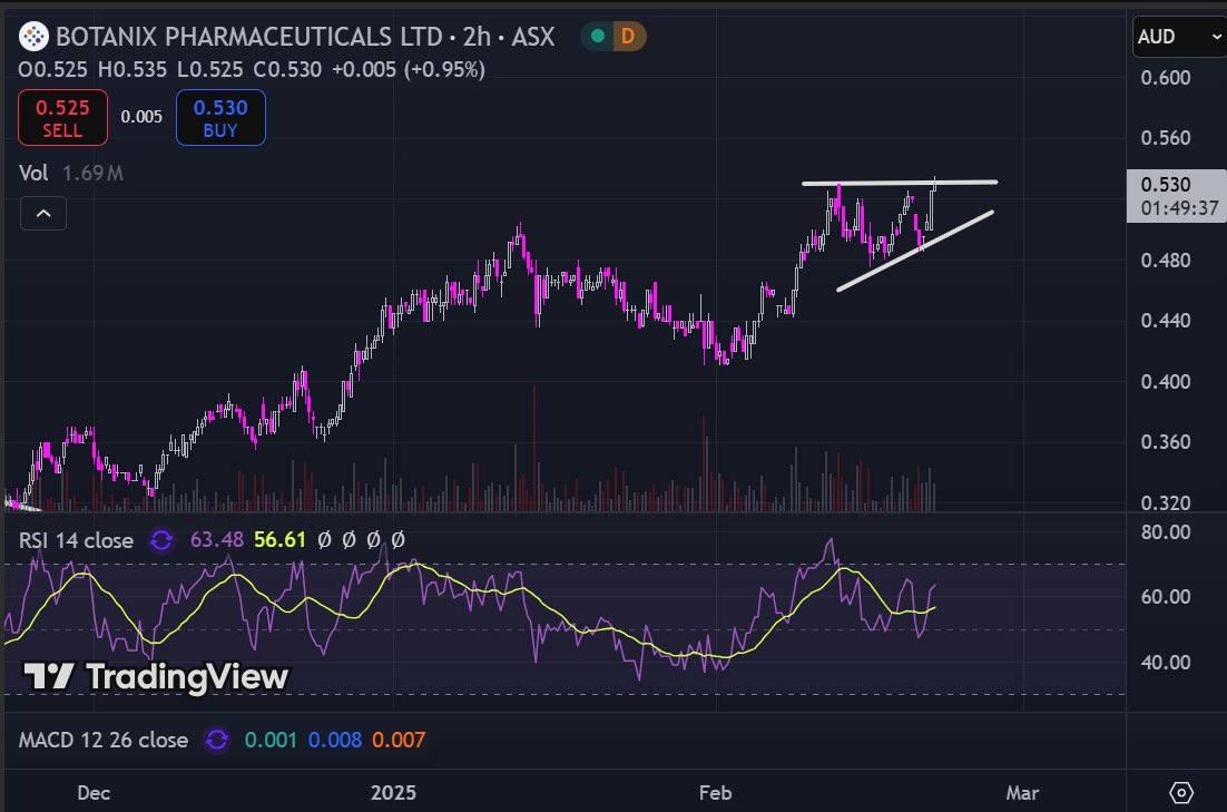 DAUNTRADING's tweet photo. $BOT 
Little pullback and then its go time to 60c 
Imo https://t.co/6ANIHxS2FG