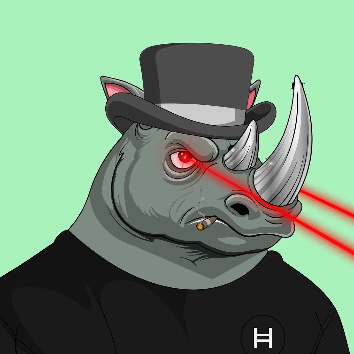 With a FP of ONLY 15ℏ it was kinda hard not to mint a few @AngryRhino_Hbar How horny are you?