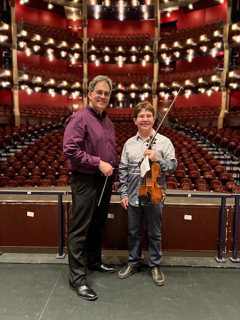 ManassasSymOrch's tweet photo. Last night, Mr. Sushansky joined the MSO for our first rehearsal together of Mendelssohn's "Violin Concerto in E minor." It's TRULY going to be a performance you won't want to miss!  🎻Adult tickets are $30.  Students' &amp; children's tickets are always free. https://t.co/YIbjHranOX https://t.co/60w2tAIjrZ
