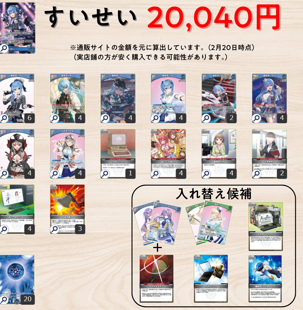 ホロカ　すいクロ　デッキ ホロカ】すいせいクロエ（すいクロ）のデッキレシピと回し方