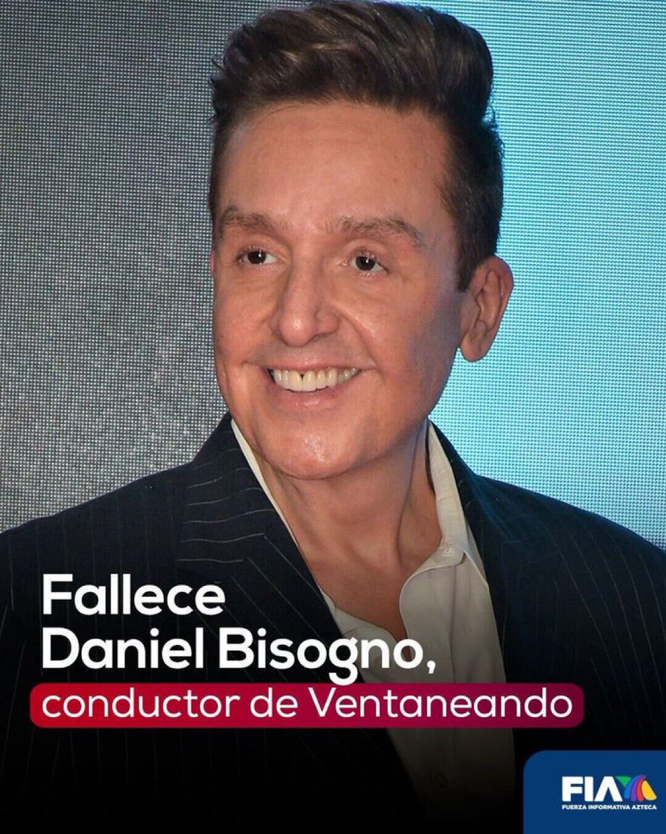 Con gran tristeza despedimos a nuestro querido amigo y compañero, Daniel Bisogno. Su recuerdo permanecerá siempre en el corazón de toda la familia <a href="/Azteca/">TV Azteca</a>. Enviamos nuestras más sinceras condolencias a su familia y seres queridos en este difícil momento.