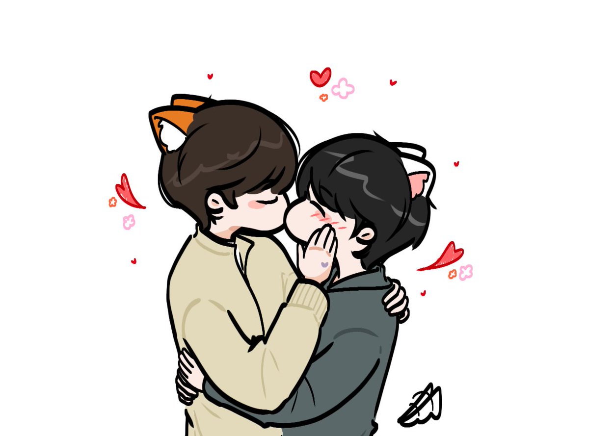 and they kissed #젠런 #noren