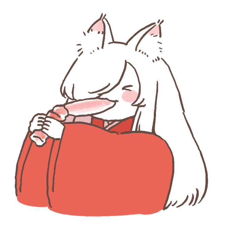 「#おきつねしろちゃん」|キカイニンゲン🦊のイラスト