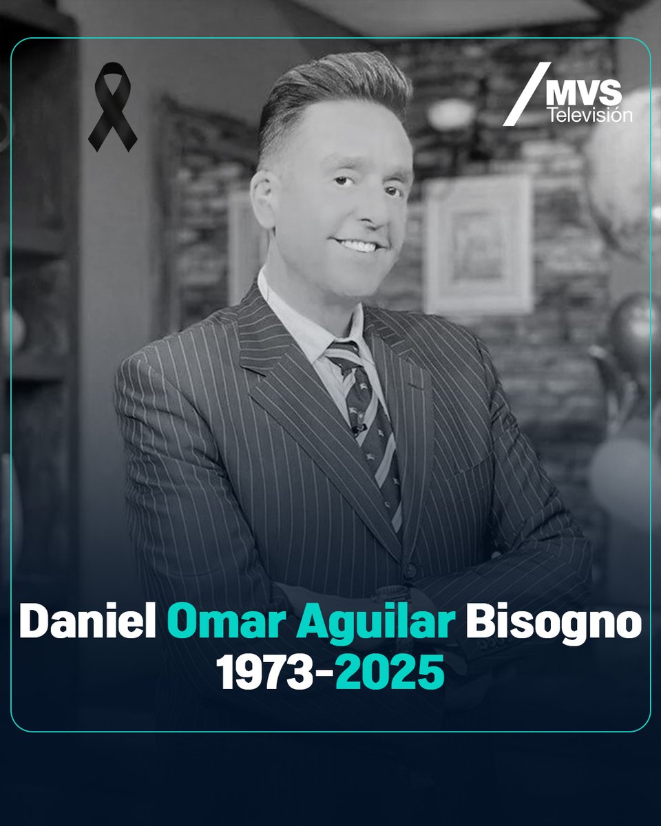 MVStvOficial's tweet photo. La televisión mexicana pierde a una de sus voces más icónicas.🕊️

Daniel Bisogno, conductor, falleció a los 51 años, dejando un legado marcado por su estilo único: irreverente, directo y sin filtros. Su partida deja un gran vacío en el mundo del espectáculo.

Descansa en paz, Bisogno "El muñeco". 🕊️

#DanielBisogno #QEPD #MVSTV