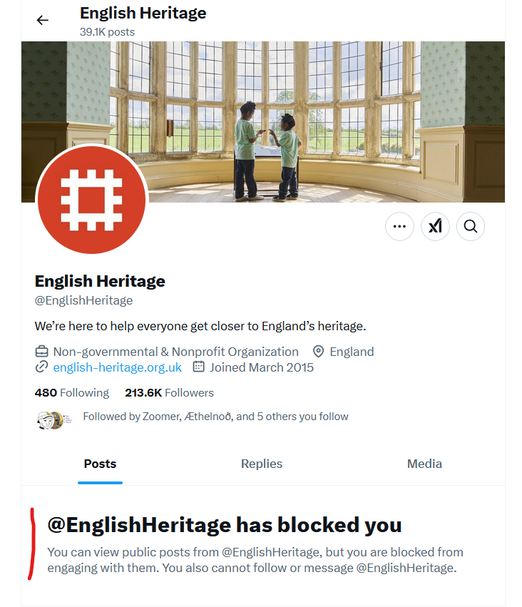 Revival2017's tweet image. Oh dear. It turns out that @EnglishHeritage don't like it when people speak the truth. And there I was thinking that we could rely on such institutions to support our people.