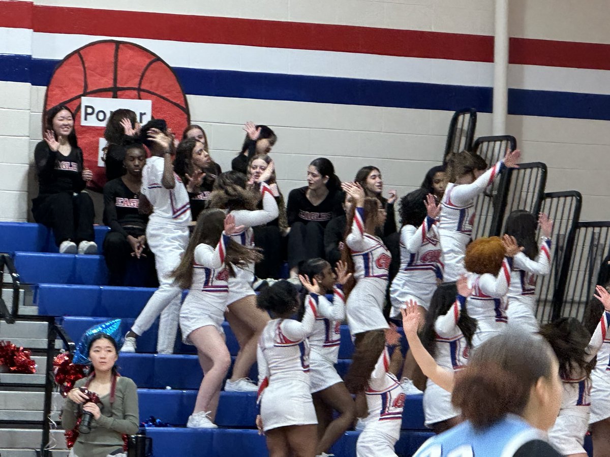 CHS Cheerleaders Rocking the Red, Royal &amp; the House Tonight!!!
